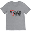 no violence against women's V-Neck Tee