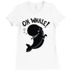 oh whale! Ladies Fitted T-Shirt