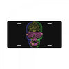 skull neon License Plate