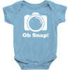 oh snap camera Baby Onesie