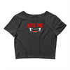 bite me halloween vampire teeth Crop Top