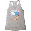 frenchies and yoga Racerback Tank