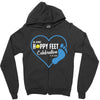 happy feet Zipper Hoodie