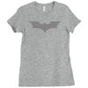 uomo batman bruce wayne logo stampa argento cinema&amp;tv Ladies Fitted T-Shirt