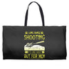 long range shooting Weekender Totes