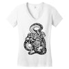 snake and tiger Women's V-Neck T-Shirt