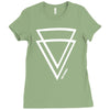 summer men casual triangle Ladies Fitted T-Shirt