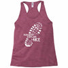 wander explore hike Racerback Tank