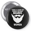 funny beards Pin-back button
