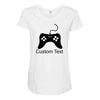 custom text Maternity Scoop Neck T-shirt