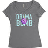 drama bomb Women's Triblend Scoop T-shirt