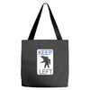 keep left shark Tote Bags