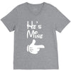 he's mine she's mine V-Neck Tee