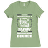 Never Underestimate A Papaw With An Engineer Degree Ladies Fitted T-Shirt
