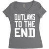 outlaws to the end 4 Women's Triblend Scoop T-shirt