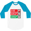 bat safety 3/4 Sleeve Shirt
