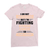 I am Not Super Woman But I'm Fighting Uterine Cancer So Close Enough Ladies Fitted T-Shirt