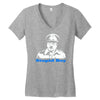 dads army stupid boy Women's V-Neck T-Shirt
