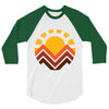 sunset mountain 3/4 Sleeve Shirt