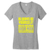 always be yourself unless you can be iron man Women's V-Neck T-Shirt