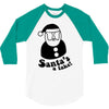 santa's a fake! 3/4 Sleeve Shirt