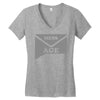 message Women's V-Neck T-Shirt