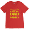 best cycling dad galaxy cycling V-Neck Tee