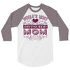 world's most awesome mom 3/4 Sleeve Shirt