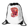 red bird Drawstring Bags