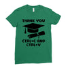 Thank You Ctrl+C And Ctrl+V Ladies Fitted T-Shirt