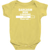 sarcasm now loading Baby Onesie