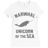 narwhals Ladies Fitted T-Shirt