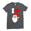 i love santa noel Ladies Fitted T-Shirt