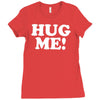 hug me funny Ladies Fitted T-Shirt