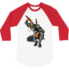 deathstroke marron 3/4 Sleeve Shirt