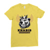 khabib nurmagomedov bear Ladies Fitted T-Shirt