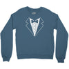 tuxedo fancy dress funny Crewneck Sweatshirt