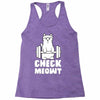 gym cat workout Racerback Tank