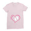 Custom baby girl name maternity design Ladies Fitted T-Shirt