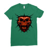 evil face Ladies Fitted T-Shirt