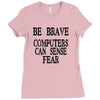 computer fear Ladies Fitted T-Shirt