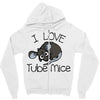 love tube mice Zipper Hoodie