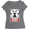dude Women's Triblend Scoop T-shirt