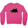 Bear Adventure With Roses Crewneck Sweatshirt