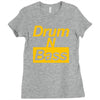 drum n bass birthday music Ladies Fitted T-Shirt