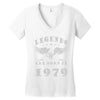 legends are born in 1979 hoodie 7 Women's V-Neck T-Shirt