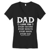 I Love You Dad Women's V-Neck T-Shirt