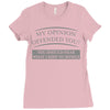 my opinion offended you Ladies Fitted T-Shirt