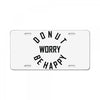 donut worry be happy License Plate