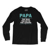 papa the man the myth the legend Long Sleeve Shirts